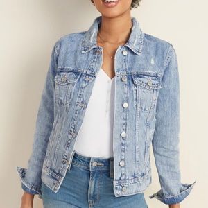 Distressed Denim Jacket